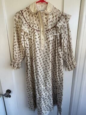 Handmade Girls Nightgown Costume American Girl Little House On The Prairie 12